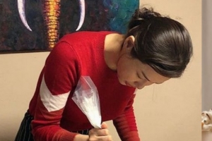 이하늬 과자집, ‘겨울왕국’ 캐릭터까지..금손 인증