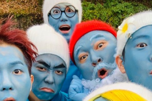 ‘신서유기7’ 규현=슬픔이?...스머프 분장한 멤버들 ‘역대급 분장’ [EN스타]