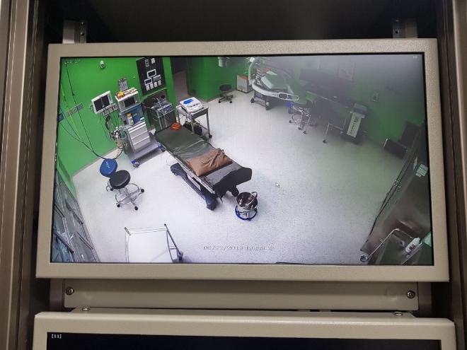 경기도 산하 공공의료원 수술실에 설치된 CCTV. 경기도 제공