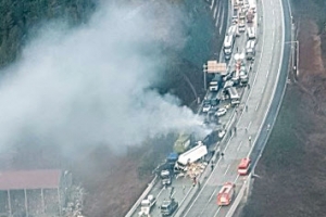 [포토] 하늘에서 본 다중 추돌사고 현장