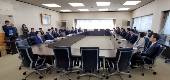 한일 ‘수출관리 정책대화’ 열리는 일본 경산성 특별회의실