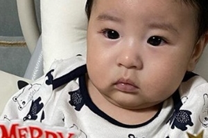 장신영♥강경준 둘째 아들, 시선 집중되는 또렷한 이목구비 [EN스타]