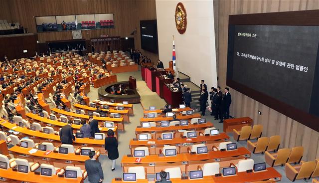 공수처법 국회 본회의 상정