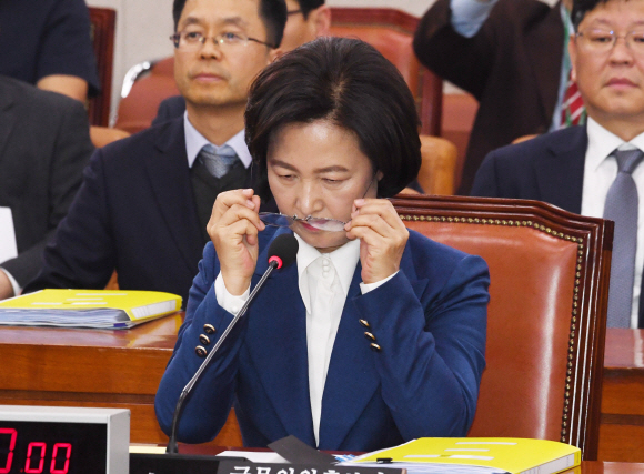 추미애 법무부장관후보자 인사청문회가 30일 서울 여의도 국회에서 열렸다. 2019. 12.30 김명국 선임기자 daunso@seoul.co.kr