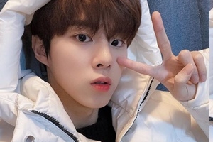 김우석, 투명한 피부 자랑하는 근황 “보고싶어서 왔어요” [EN스타]