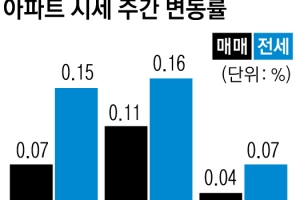 정부 대책 약발?… 강남 4구 상승 주춤