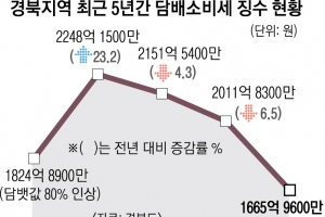 세율 낮은 전자담배 인기에 지자체 울상