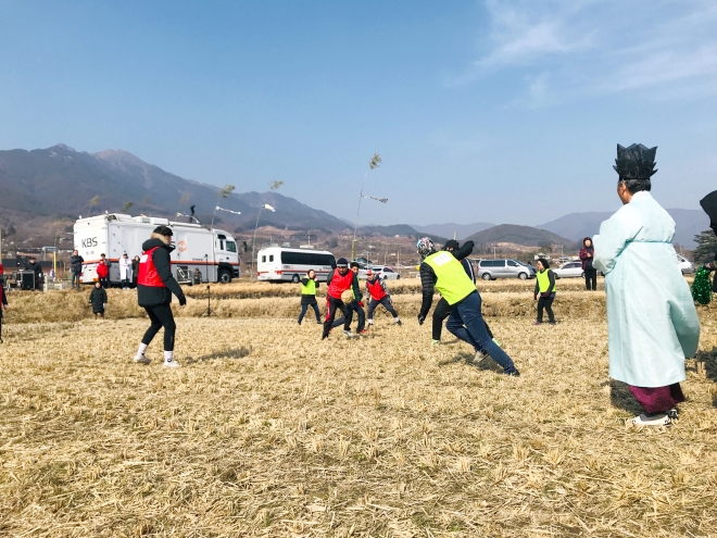 하동 평사리 논두렁 축구대회