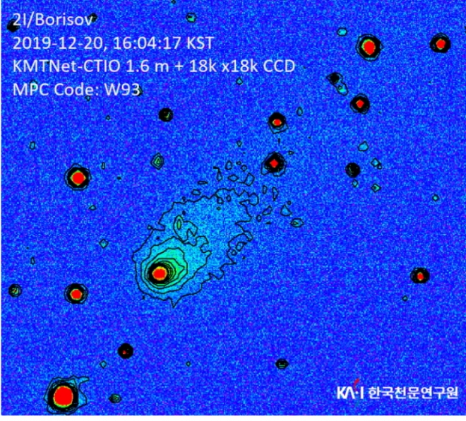 보리소프 혜성의 등광도곡선 영상