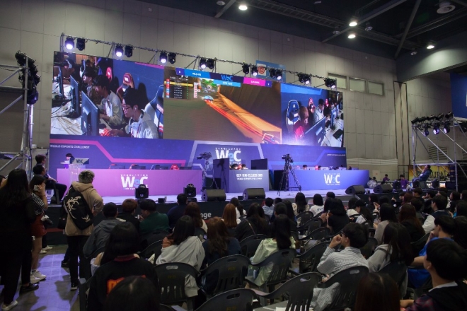 지난해 5월 열린 경기국제 e스포츠 대회 모습.  경기도 제공