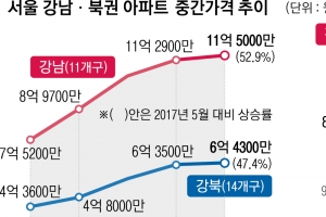 강남 3구가 끌고 풍선효과가 밀고… 서울 아파트 ‘고가주택시대’