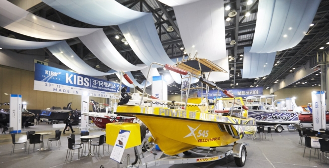 지난해 2019년 5월 9일 고양시 일산 킨텍스에서 열린 ‘2019 경기국제보트쇼’ 모습. 경기도 제공 