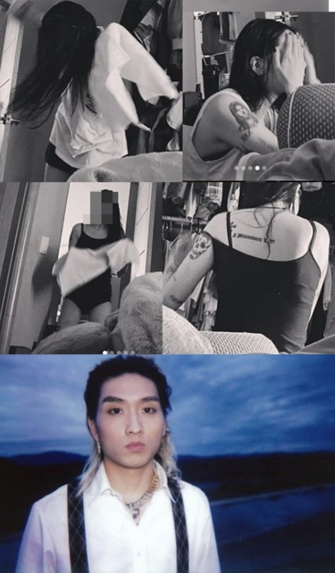 래퍼 씨잼, ‘속옷 차림’ 여자친구 공개 [SNS캡처]