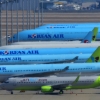[서울포토] 인천공항 계류장...운항 못해 줄서있는 비행기