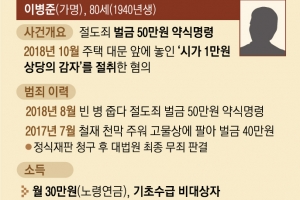 “감자 5알 훔친 노인, 가중처벌 고려해도 벌금 50만원 무겁다”