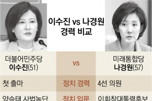 나경원 대항마에 이수진…동작을 판사 출신 빅매치