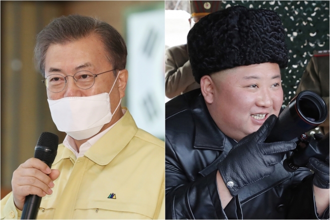 문재인 대통령과 김정은 북한 국무위원장. 연합뉴스