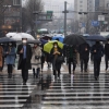 [서울포토] 비가 내리는 세종대로사거리