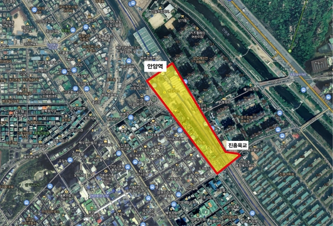 유니버설디자인 사업 대상지. 안양시 제공 