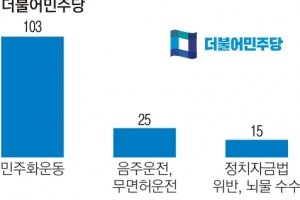 與도 野도 음주·무면허 전과자 무더기 공천