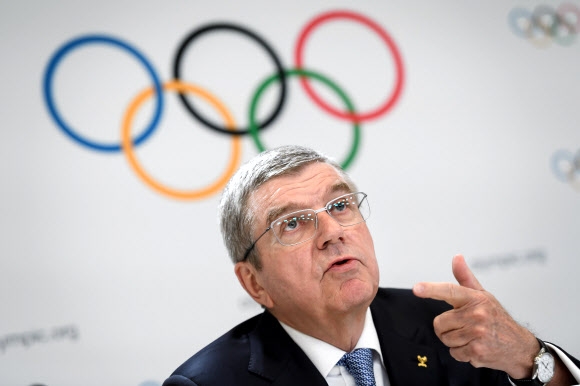 토마스 바흐 국제올림픽위원회(IOC) 위원장.  AFP 연합뉴스