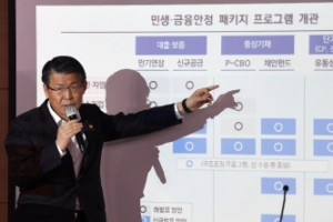 [서울포토] 은성수 “금융시장 안정 위해 100조 투입”