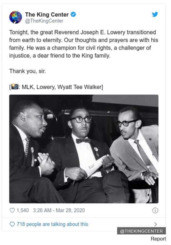 왼쪽부터 마틴 루터 킹, 조지프 로어리, 와이엇 티 워커.