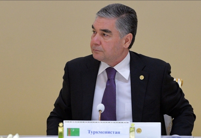 구르반굴리 베르디무하메도프 투르크메니스탄 대통령. 2019.10.11  AP 연합뉴스