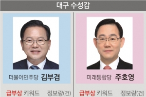 대구 민심 키워드 ‘코로나’… 김부겸·주호영 당락 가른다