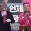 “코돌이 당선되면 나라 망해” 김종인·황교안 서울 쌍끌이 유세