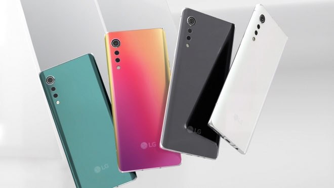 LG전자가 새달 선보일 전략 스마트폰 ‘LG 벨벳’은 오로라 화이트, 일루전 선셋, 오로라 그레이, 오로라 그린 등 4가지 색상으로 출시된다. LG전자 제공