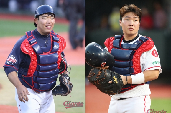 Seongjun Ji and Information Geun. Provided by Lotte Giants