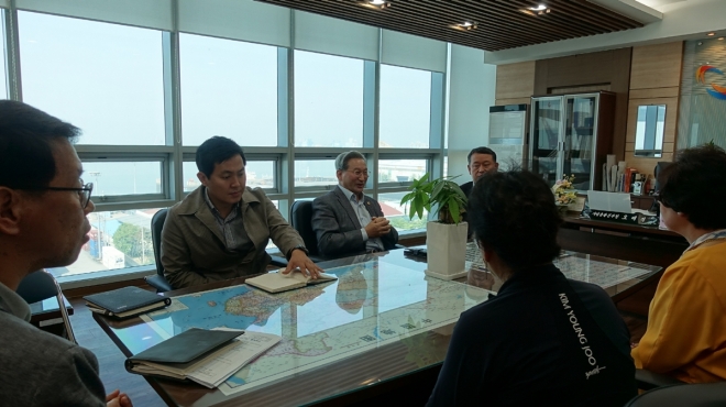 오명근 도의원, 경기평택항만공사 방문해 평택항 홍보 강조  경기도의회 제공