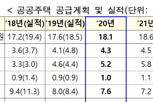 연내 공공주택 21만 가구 공급...수도권 30만 가구 공급도 속도