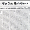 코로나 희생자 이름 채워진 1면… NYT “이들은 우리였다”