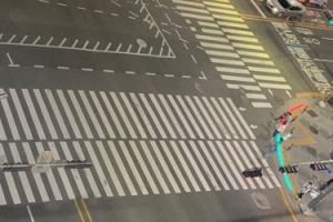 안양시, 스몸비족 교통사고 예방 LED바닥신호 설치