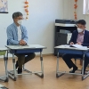 손희정·김현삼 의원, 파주 비인가 대안학교에 방역물품 전달