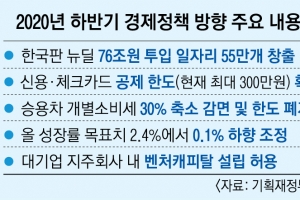 한국판 뉴딜에 76조 투입 1684억 소비쿠폰 뿌린다