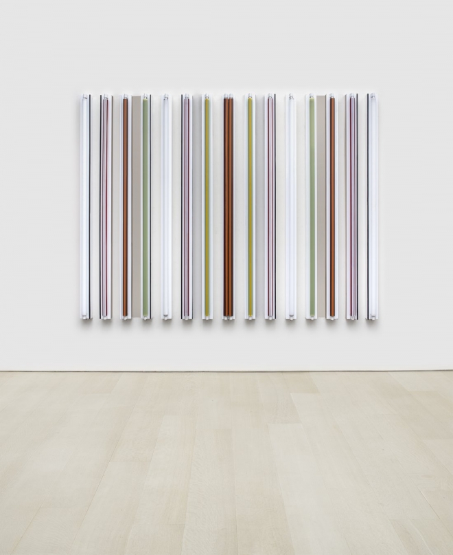 Robert Irwin, Belmont Shore, 2018, Shadow + Reflection + Color, 95-1/4” × 72” × 4-3/4” (241.9 cm × 182.9 cm × 12.1 cm) &copy; Robert Irwin