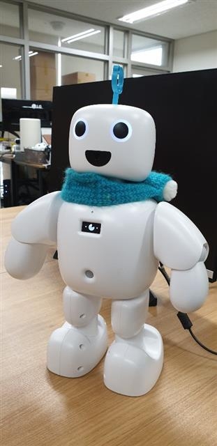 AI 서비스 기반 소셜 반려로봇 ‘파이보’가 “나 좀 예쁘게 찍어 줘”라고 말하고 있다. 이종원 선임기자 jongwon@seoul.co.kr