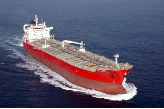 9일 한국조선해양이 수주한 PC선(석유화학제품운반선). 현대중공업 제공