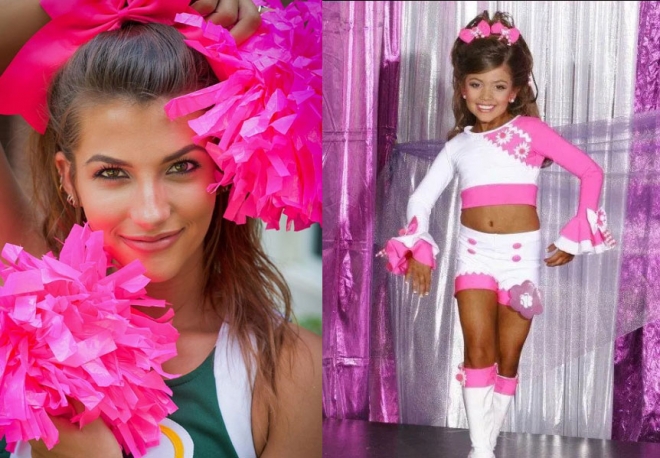 매디슨 버그의 현재 모습과 어린시절 미인대회 출전 모습. 사진=매디슨 버그 인스타그램