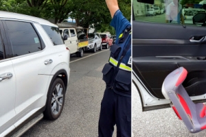 아찔했던 순간, 양궁장 화살이 유아 카시트에 ‘훅’