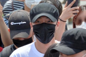 [포토] 로이 킴, 해병대 가는 날