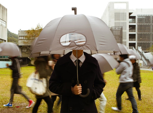 대만의 25togo 디자인 회사가 디자인 한 투명 창이 있는 우산