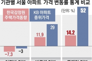 국토부 “14%” 경실련 “52%”… 집값 상승률 누구 말이 맞나