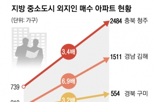 지방 아파트 외지인 거래 폭증…매수 김해 7·구미 3배 확 늘었다