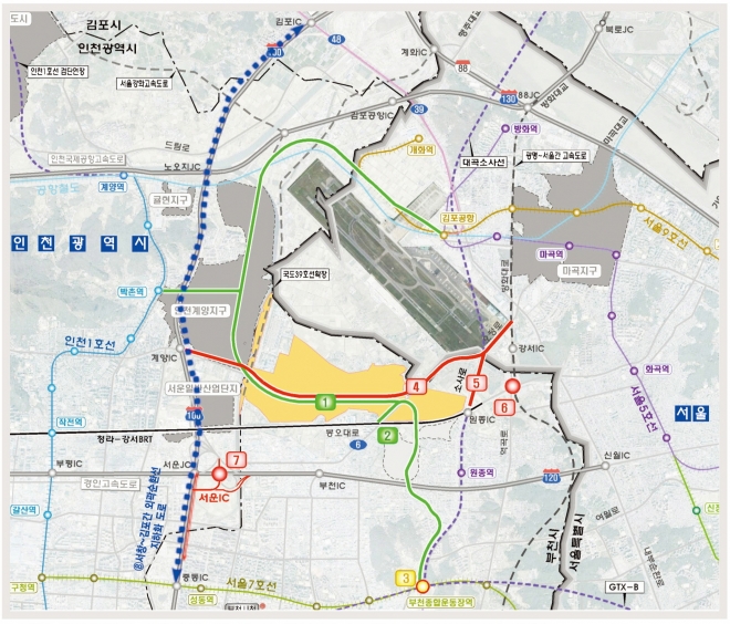 부천 대장신도시 광역교통 개선도. 부천시 제공
