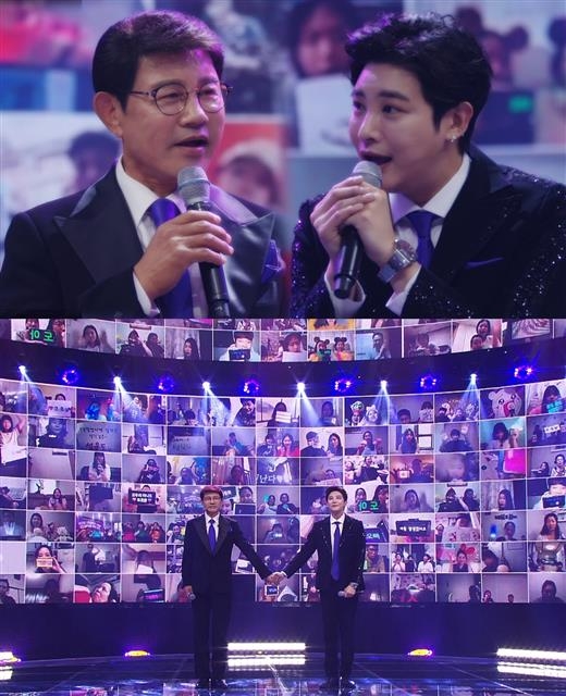 코로나19 사태가 길어지면서 해외 촬영 소재로 삼던 프로그램들이 국내에서 길을 찾고 있다.  SBS ‘트롯신이 떴다’는 온라인 공연으로 선회했다. SBS 제공