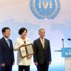 [서울포토]IVI 명예회장으로 추대된 김정숙 여사